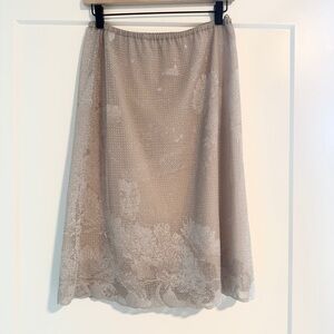 Tory Burch Runway Embellished Jersey Mesh Skirt